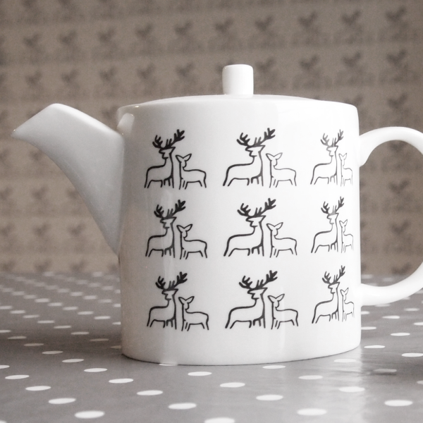 Deer Fine Bone China Teapot by Clement Design