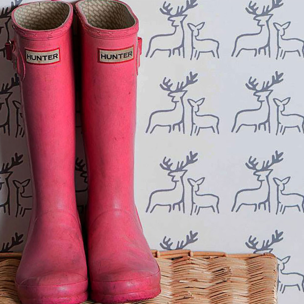 Deer Wallpaper by Clement Design