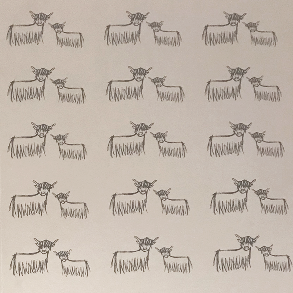 Highland Coo Wallpaper by Clement Design