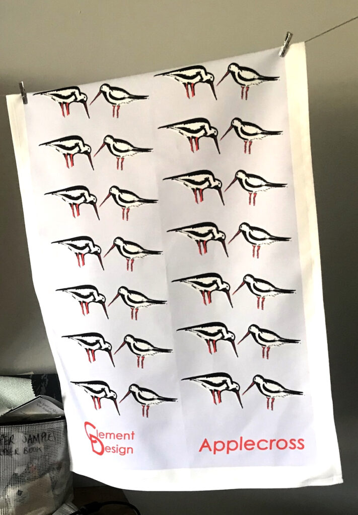 Oyster Catchers Tea Towel