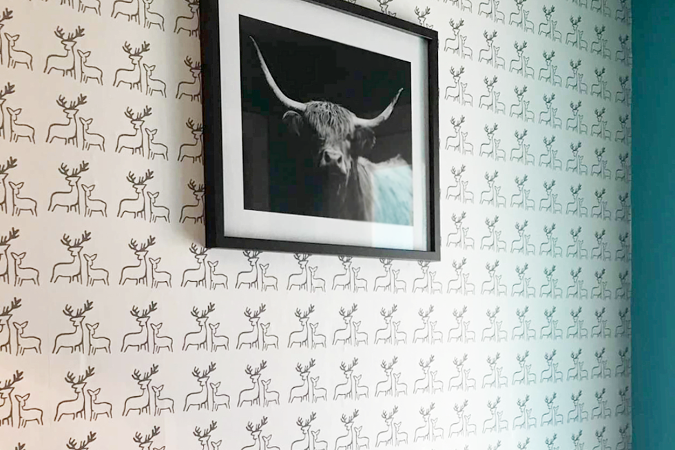Deer Wallpaper by Clement Design
