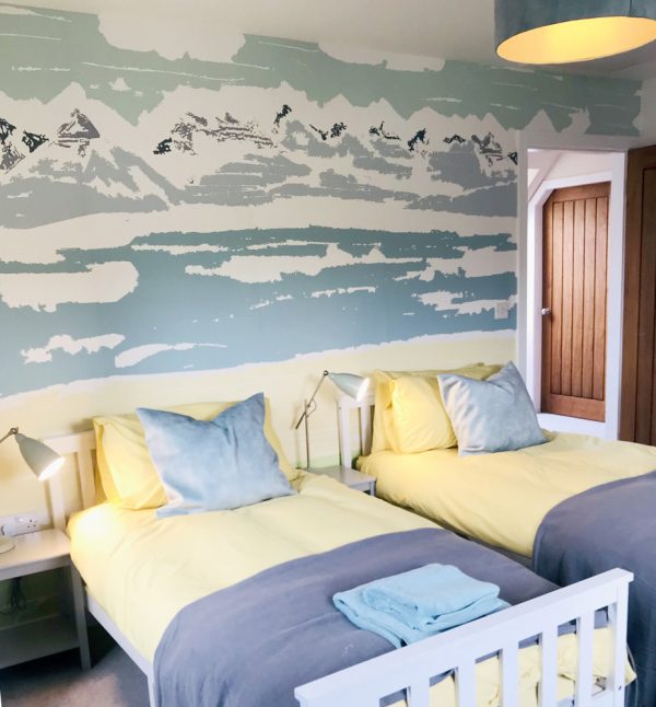 Cliff Cottage Applecross Bay Mural by Clement Design