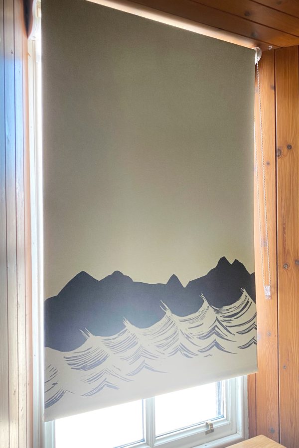 Sand Beach Hand-printed blinds by Clement Design