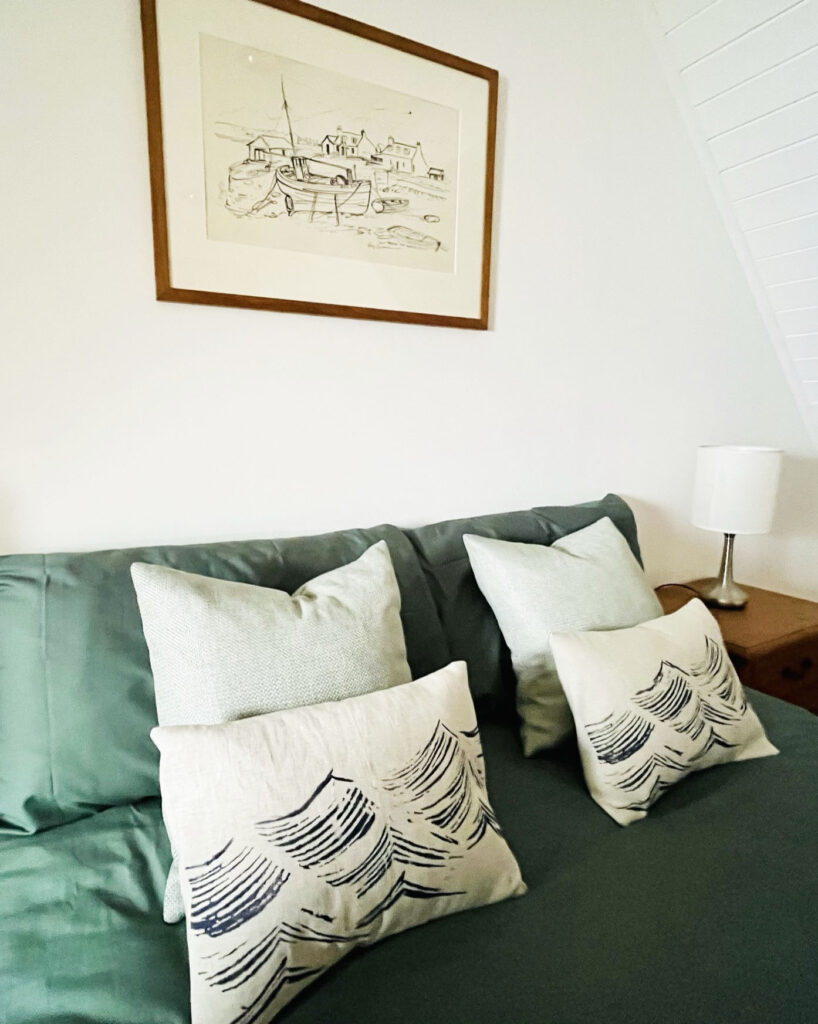 Navy Waves Cushion
