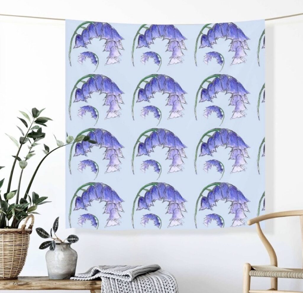 Bluebells Cotton Fabric