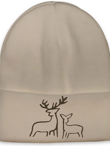 Deer Beanie Hat SAND