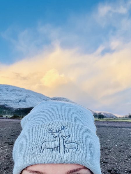 Deer Beanie Hat GREY