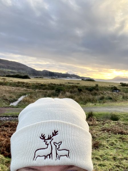 Deer Beanie Hat SAND