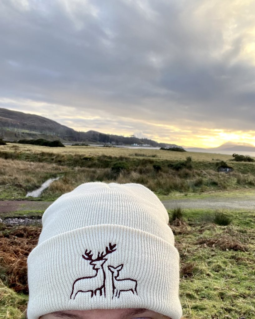 Deer Beanie Hat SAND