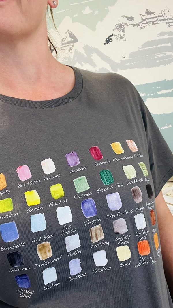 Grey Colours of Applecross T-Shirt - Image 4